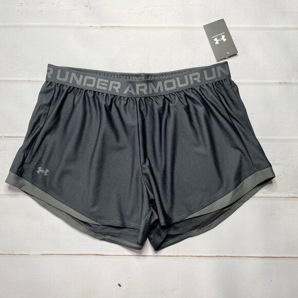 NWT - Under Armour - Women’s Play Up 2.0 Black Shorts - Size X-Large - Picture 1 of 11